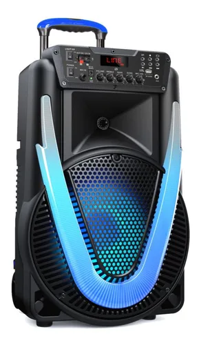 Parlante Multilaser Sunny II SP395 portátil con bluetooth negro