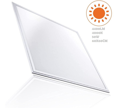 Panel Led Cuadrado Neutro 50w Techo 60x60 Colgante Empotrado