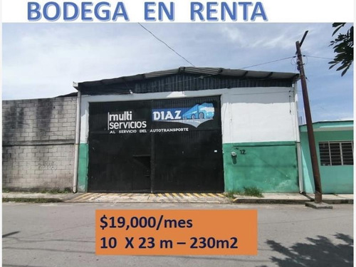 Bodega Comercial En Renta Jalapilla