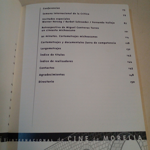 Primer Festival Internacional De Cine De Morelia 2003 (Usado)