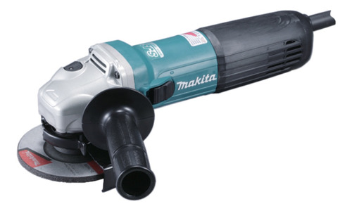 Miniesmeriladora angular Makita GA4540C de 50 Hz/60 Hz color turquesa 1400 W 110 V + accesorio