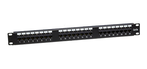 Patchera Patch Panel Categoria 5 24 Puertos Marca Prosoft 