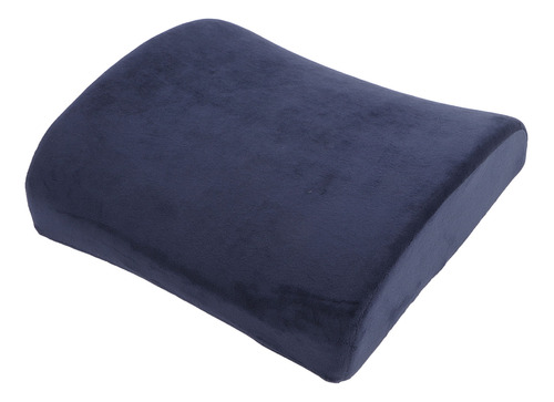 Almohada De Soporte Lumbar Pure Color Plush Con Diseño Ergon