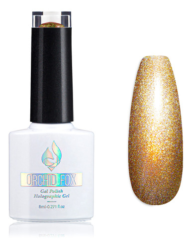 Orchid Fox Esmalte De Uas De Gel Hologrfico: Esmalte De Gel