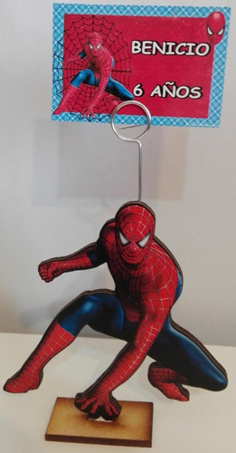 Centro De Mesa Hombre Araña Personalizado