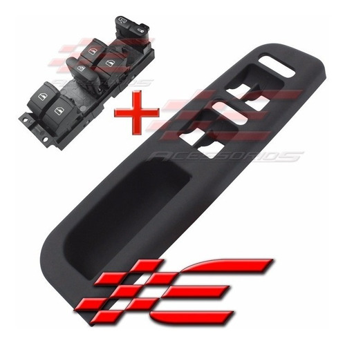 Comando Vidrio Eléctrico + Tirador Marco Vw Golf Passat Bora