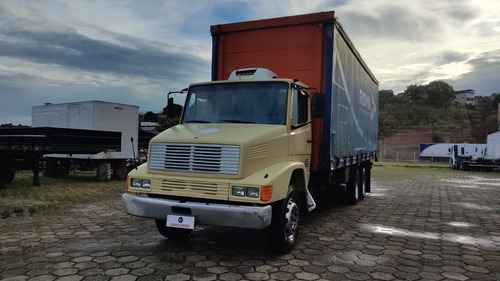 Mercedes Benz/mb L 1214, Ano 1990, Bege, Bau Side