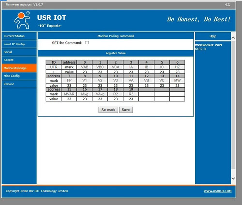 Usr-m511 Gateway Modbus Ethernet-serial Con Monitoreo Web.