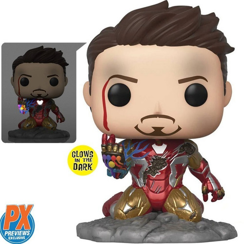 Figura de acción Iron Man glow in the dark I am Iron Man/Avengers: Endgame 580 de Funko Pop!