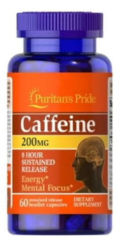  Caffeine Cafeina 200mg X60 Cap