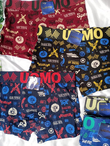 Bóxer Uomo Hombre Algodón - Pack 12 Unidades