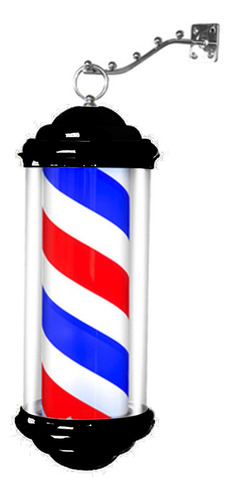Barber Pole Light Peluquería Barber Franja Blanca Azul Roja