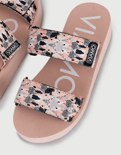 Imagen 2 de 7 de Sandalias Ojotas Textil Divor Batik Viamo Mujer Dama