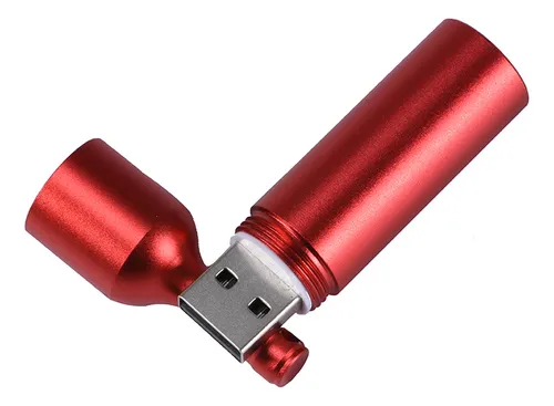 Memoria Usb Con Forma De Botella Roja, Lápiz De Memoria De M