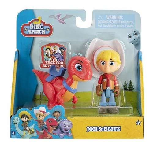 Muñeco Dino Ranch Set X2 Dino + Figura 87130