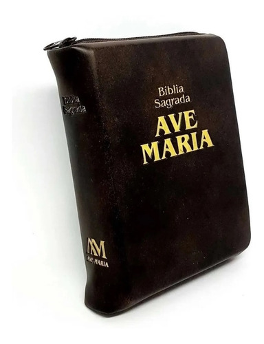 Bíblia Sagrada Ave Maria Média Zíper - Última Edição Palavra