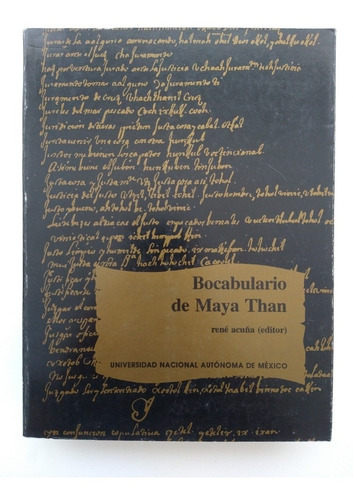 Bocabulario De Maya Than - Códice Vindobonensis