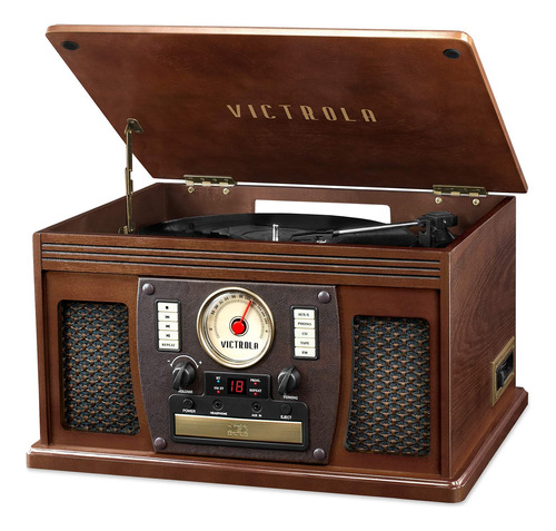 Victrola Tocadisco Grabable Sherwood 7 1 Bluetooth 3 Cd Fm