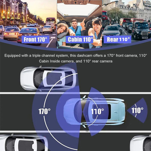 Grabadora De Conducción De Coche E Dash Cam Wifi 1080p Fhd,