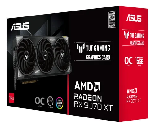 Placa Asus Tuf Gaming Radeon Rx 9070 Xt Oc 16gb Gddr6