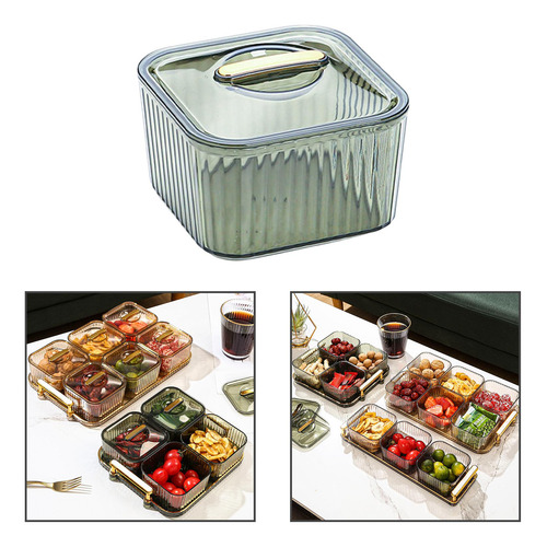 3 Bandeja Para Servir Aperitivos Bandeja Para Caja Verde