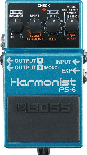 Pedal Boss Ps6 - Harmonist Efecto Armonizador