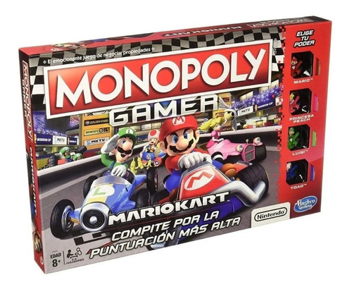 Juego De Mesa Monopoly Gamer Mario Kart Hasbro E1870