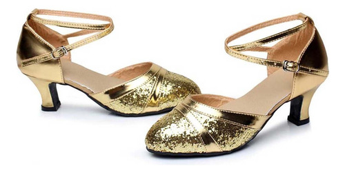 4i Zapatos De Baile Mujer Ballroom Tango Latin Salsa Seq 241