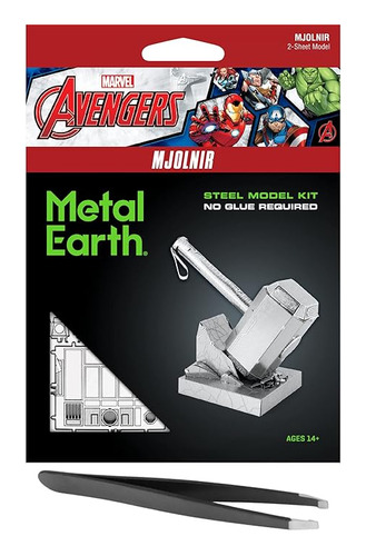 Metal Mjolnir Thor S Hammer Kit Modelo Metal Con