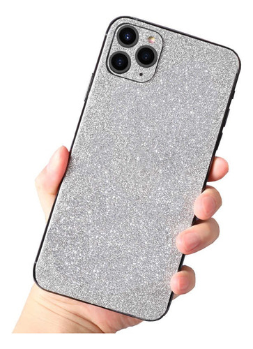 Lamina Trasera Wrap Skins Glitter 3d Para iPhone Android