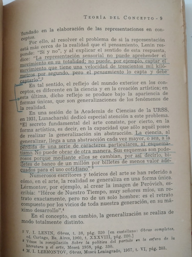 Teoria Del Concepto (Usado)