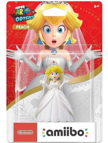 Figura Amiibo Nintendo Super Mario Odyssey Peach Wedding