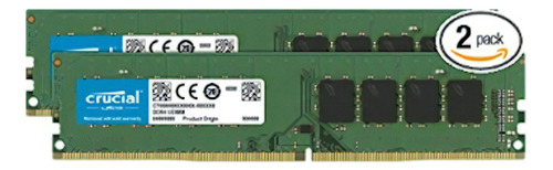 Memoria RAM color verde 64GB 2 Crucial CT2K32G4DFD8266