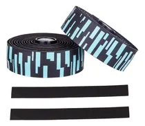 Comprar Cinta Manubrio Bicicleta Ruta Ztto Bd8- Color Teal Color Celeste Diseño Zebra