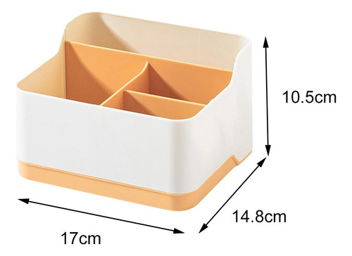 Caja De Almacenamiento De Plástico Multiusos Naranja