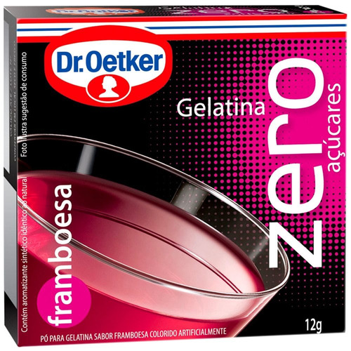 Gelatina Zero de Framboesa Dr. Oetker 12g