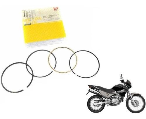 Kit Anel Segmento Pistão Honda Nx 400 Falcon Std - Preto