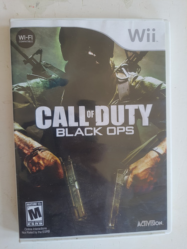 Call Of Duty Back Ops Wii Mídia Física Com Manual Novinho