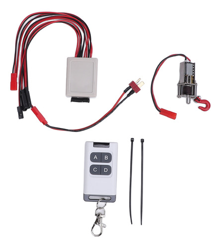 Kit De Controlador Rc Metal Winch Con Conector Remoto Jst He