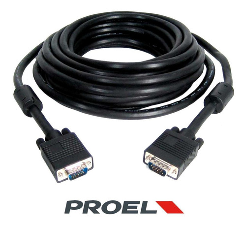 Cable Vga Monitor Proyector Doble Filtro 25 Metros Cuotas