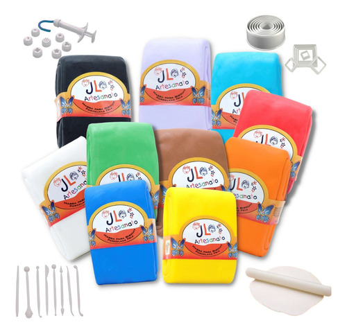 Kit Iniciante 50 Itens De Massa Biscuit - Ideal Para Iniciar Cor Kit Biscuit Iniciante Grande Completo