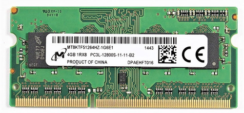 Memoria Ram 4gb Ddr3 Pc3l-12800s Micron 1600mhz 1.35v Sodimm