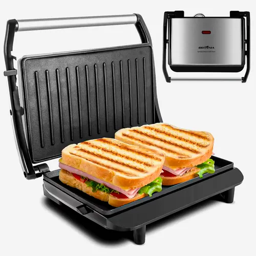 Sanduicheira Grill 2 Em 1 Press Inox Bgr27i Britânia 127v