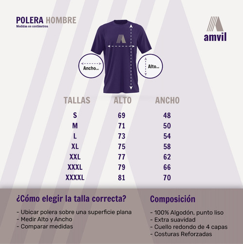 Imagen 3 de 3 de Polera Colo - Colo Adulto Dis3