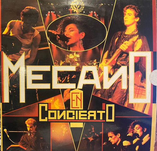 Disco Lp - Mecano / En Concierto. Album (1987)