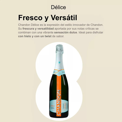 Espumante Champagne Chandon Delice Magnum Botella 1.5l
