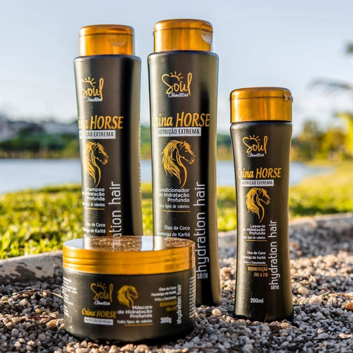 2 Kits Crina De Cavalo Capil Horse Kit De Crescimento