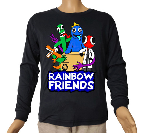 Camiseta Remera Rainbow Friends Manga Larga