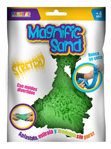 Arena Kinetica Magnific Sand Varios Colores Con Moldes P