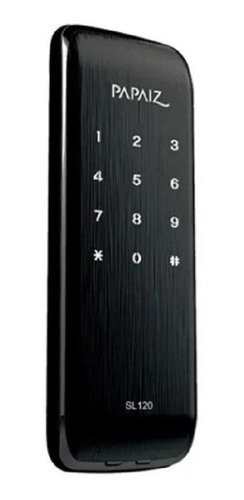 Fechadura Sobrepor Papaiz Eletrônica Smart Lock Sl120 Preto